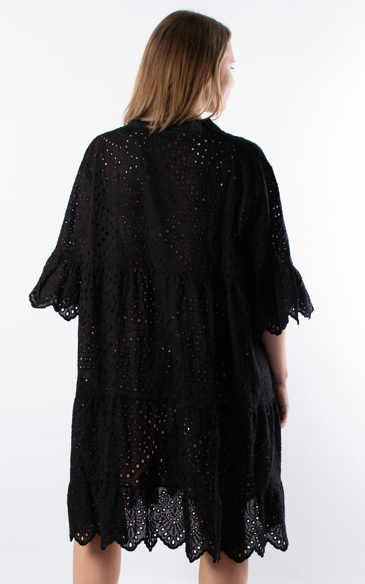 Phoebe Floral Tunic  | Black