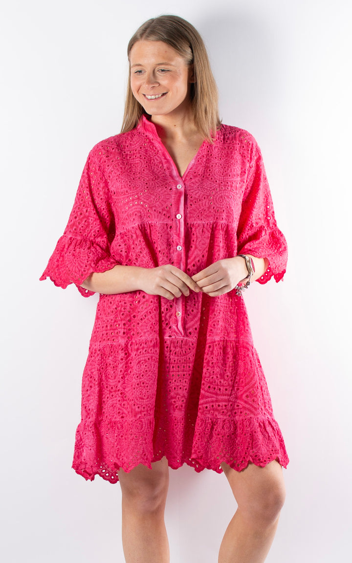 Phoebe Floral Tunic  | Hot Pink