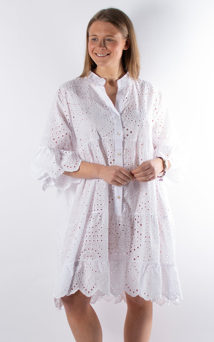 Phoebe Floral Tunic  | White