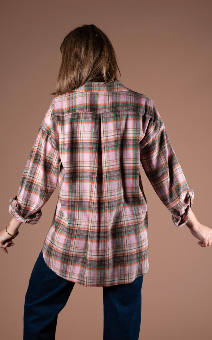 Plaid Shirt | Pink&Green