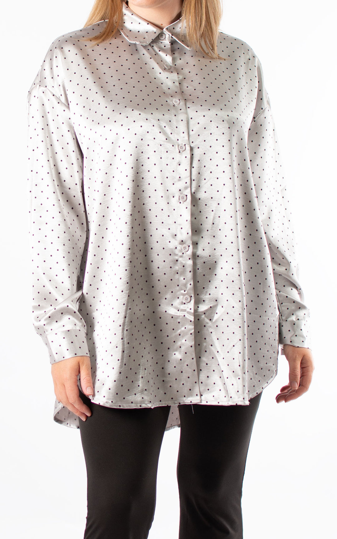 Polka Dot Shirt | Silver