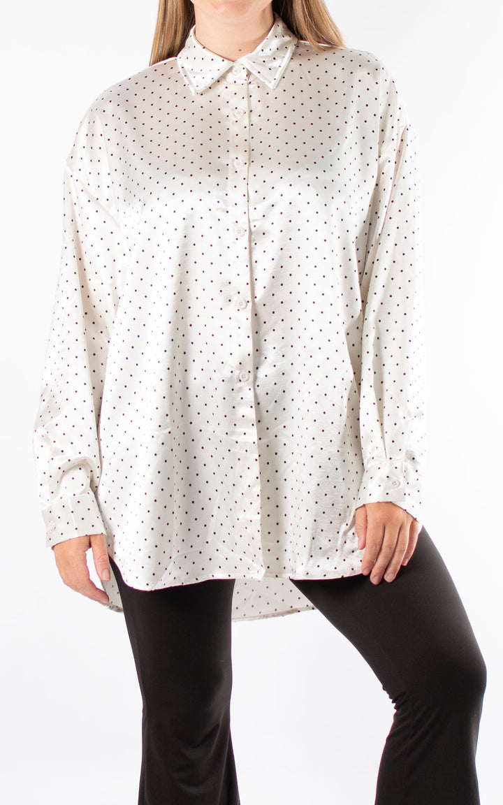 Polka Dot Shirt | White