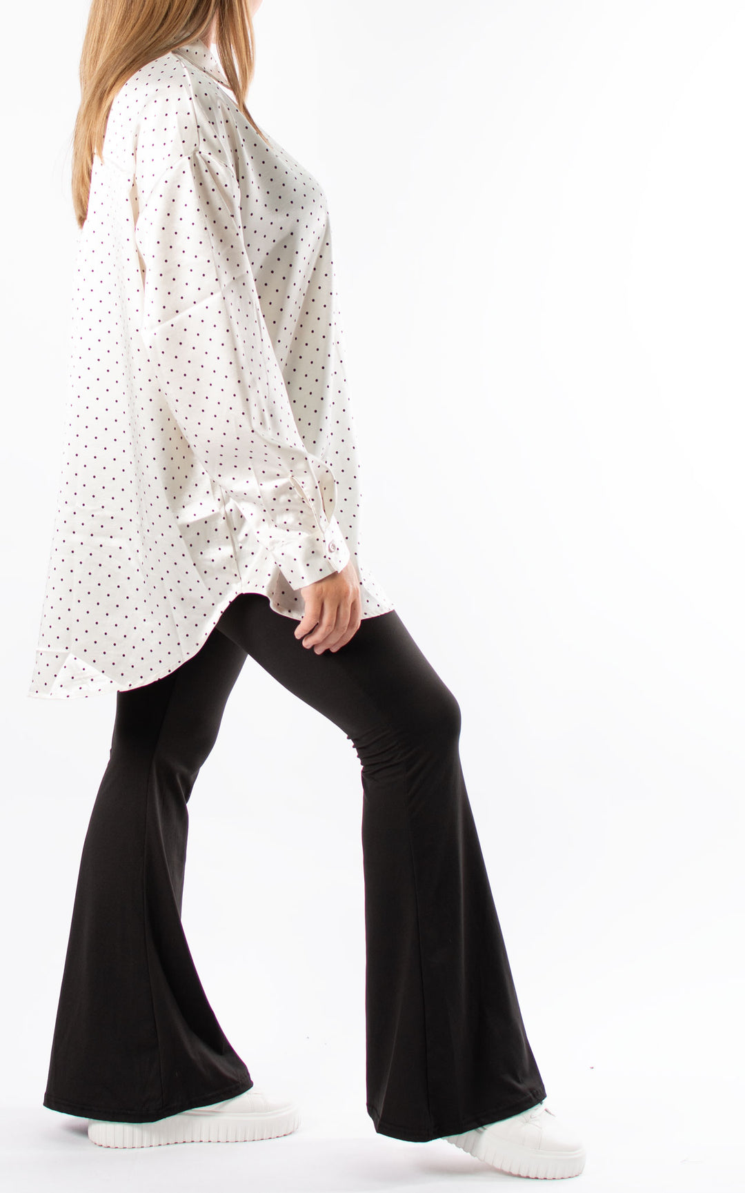 Polka Dot Shirt | White