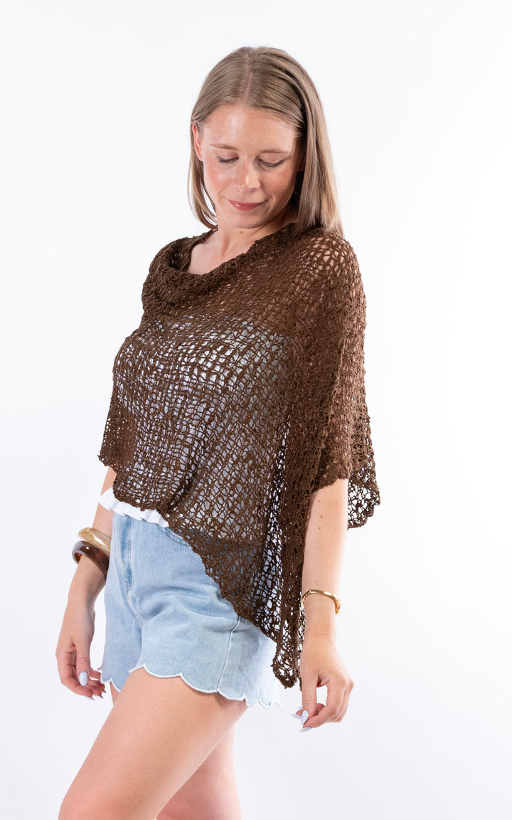 Popcorn Poncho | Chocolate