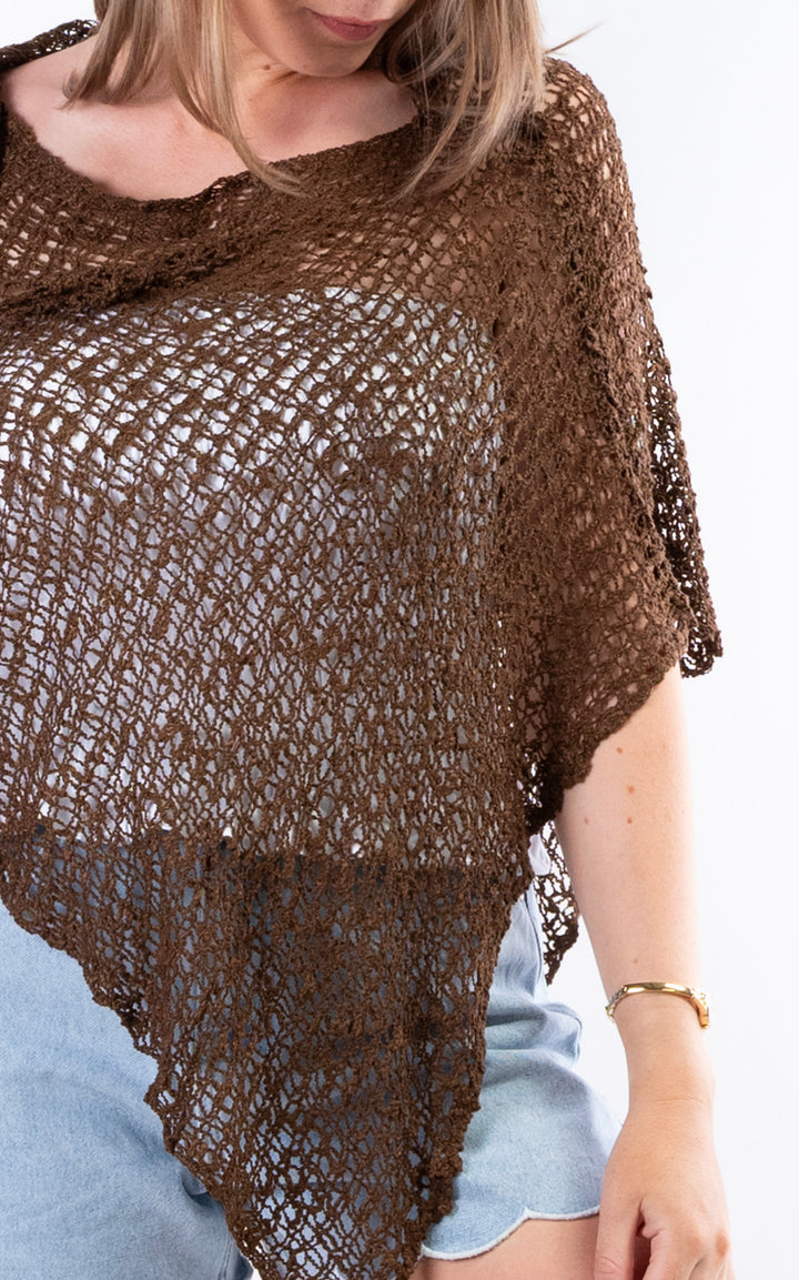 Popcorn Poncho | Chocolate