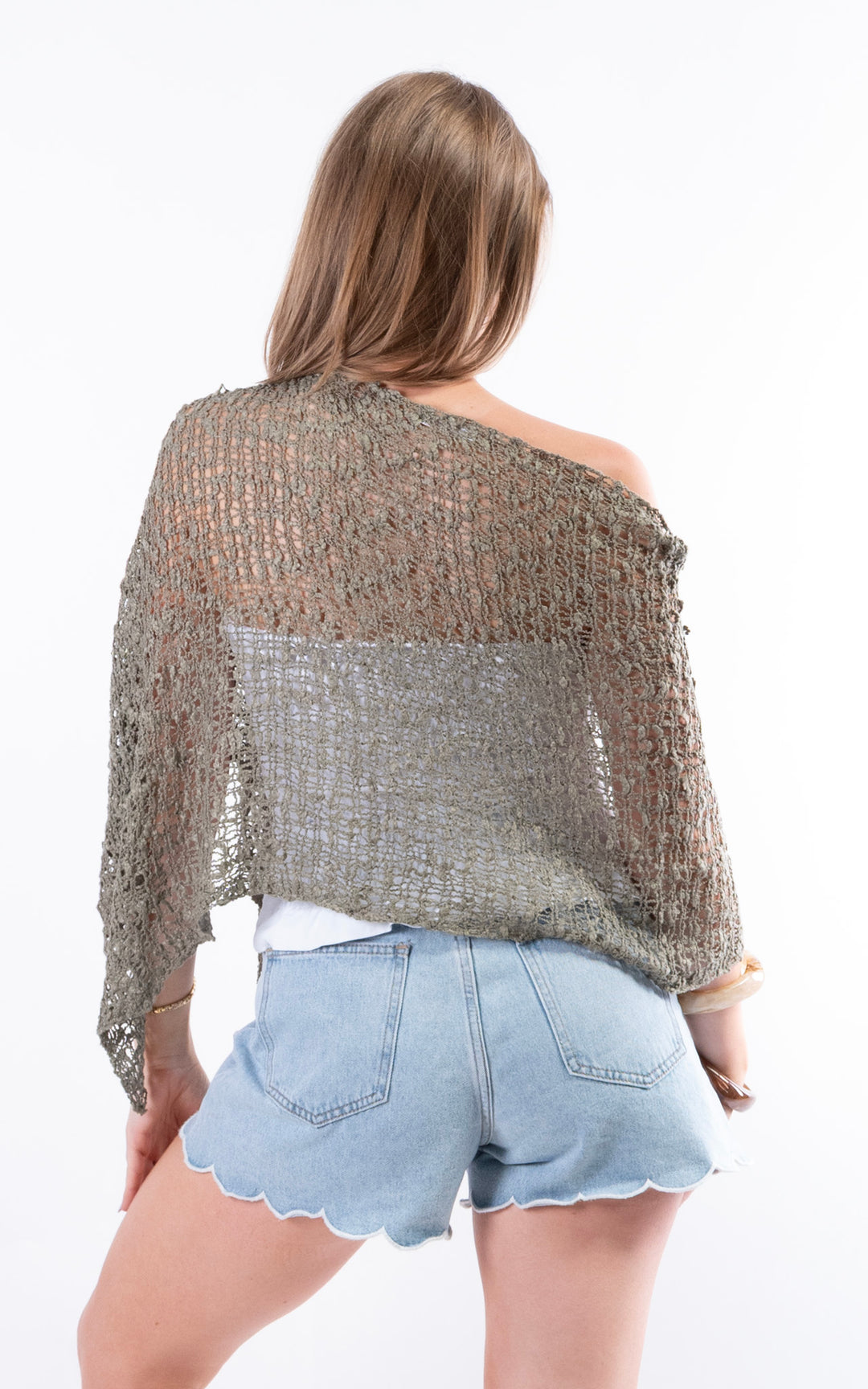 Popcorn Poncho | Khaki