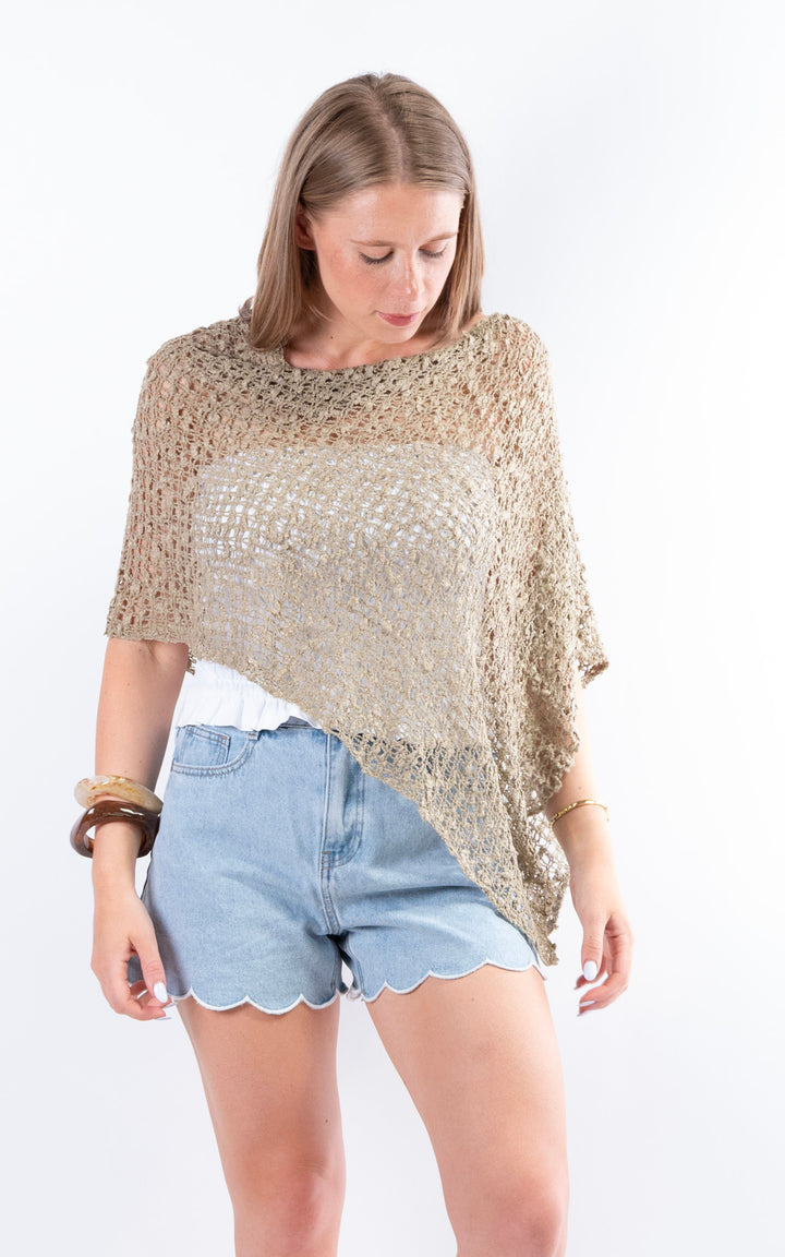 Popcorn Poncho | Mocha