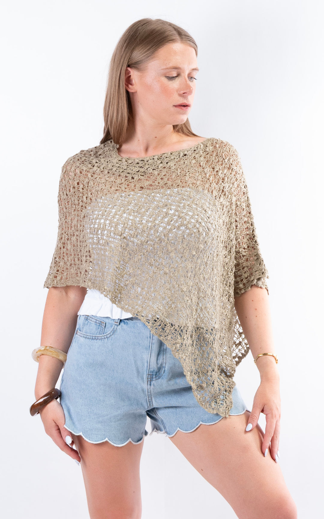 Popcorn Poncho | Mocha