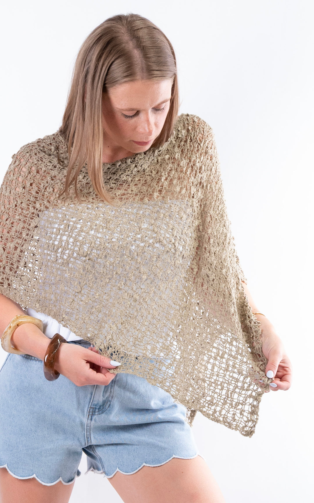 Popcorn Poncho | Mocha