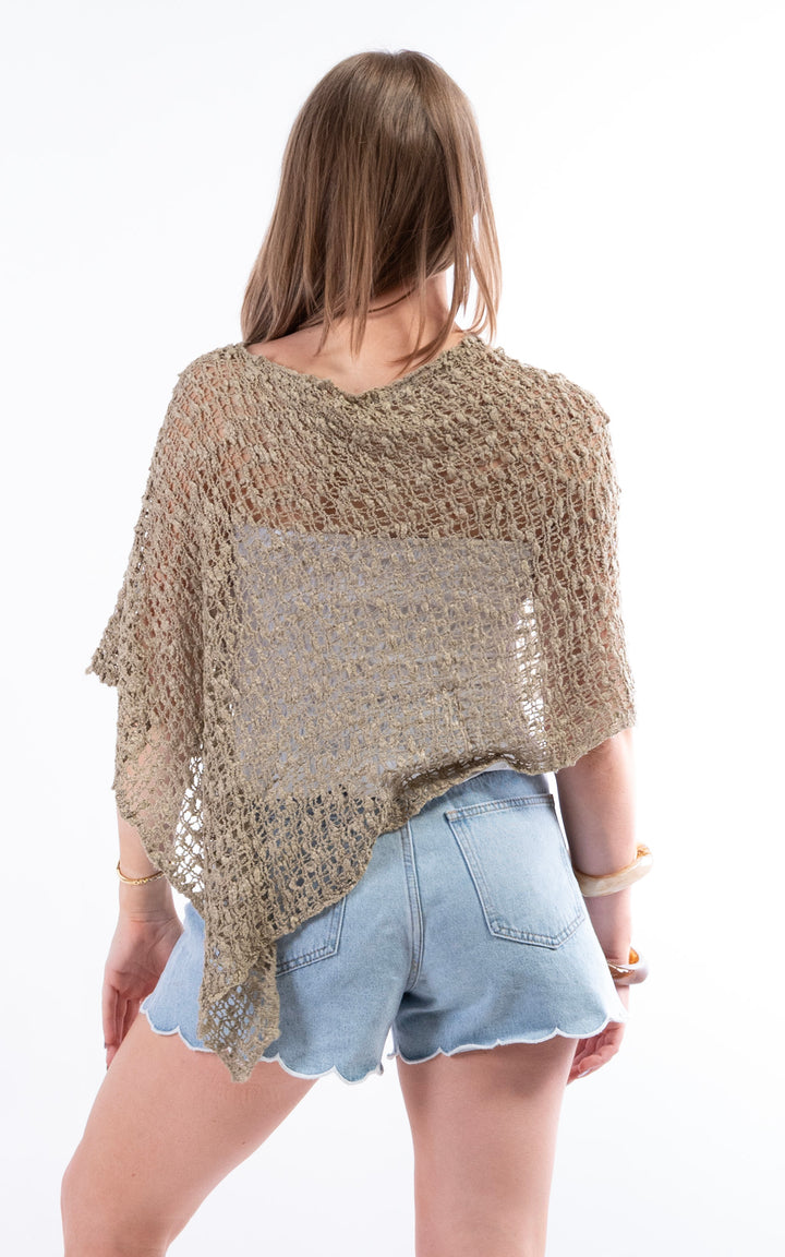 Popcorn Poncho | Mocha