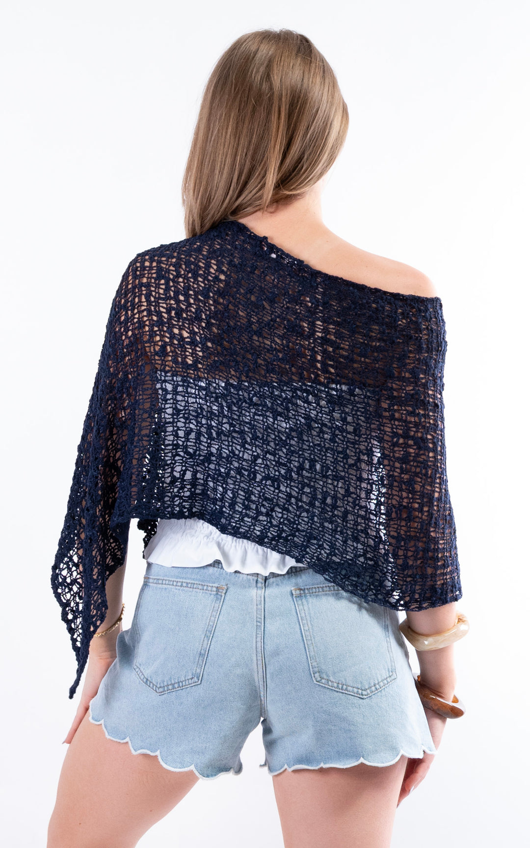 Popcorn Poncho | Navy