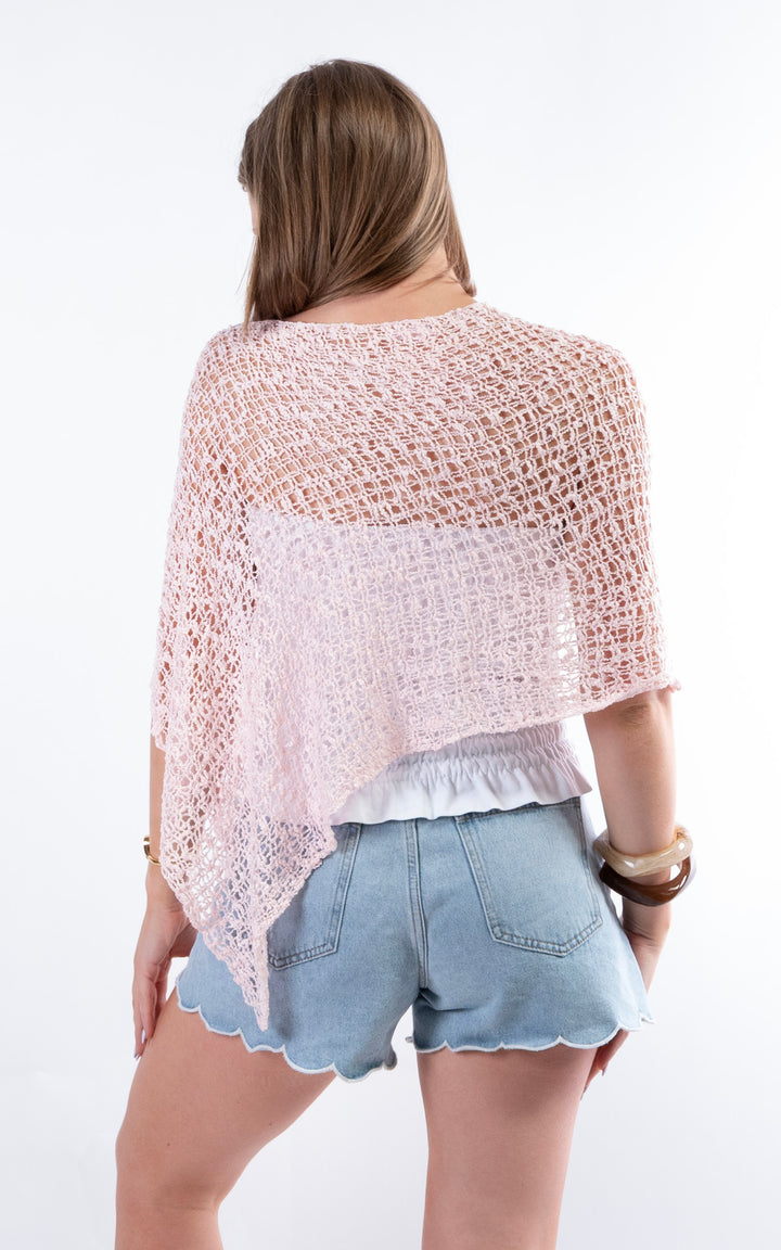 Popcorn Poncho | Pink