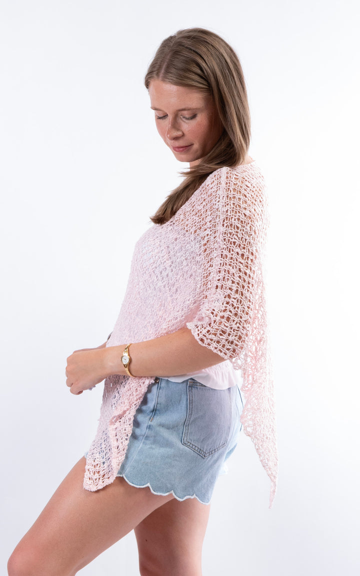 Popcorn Poncho | Pink