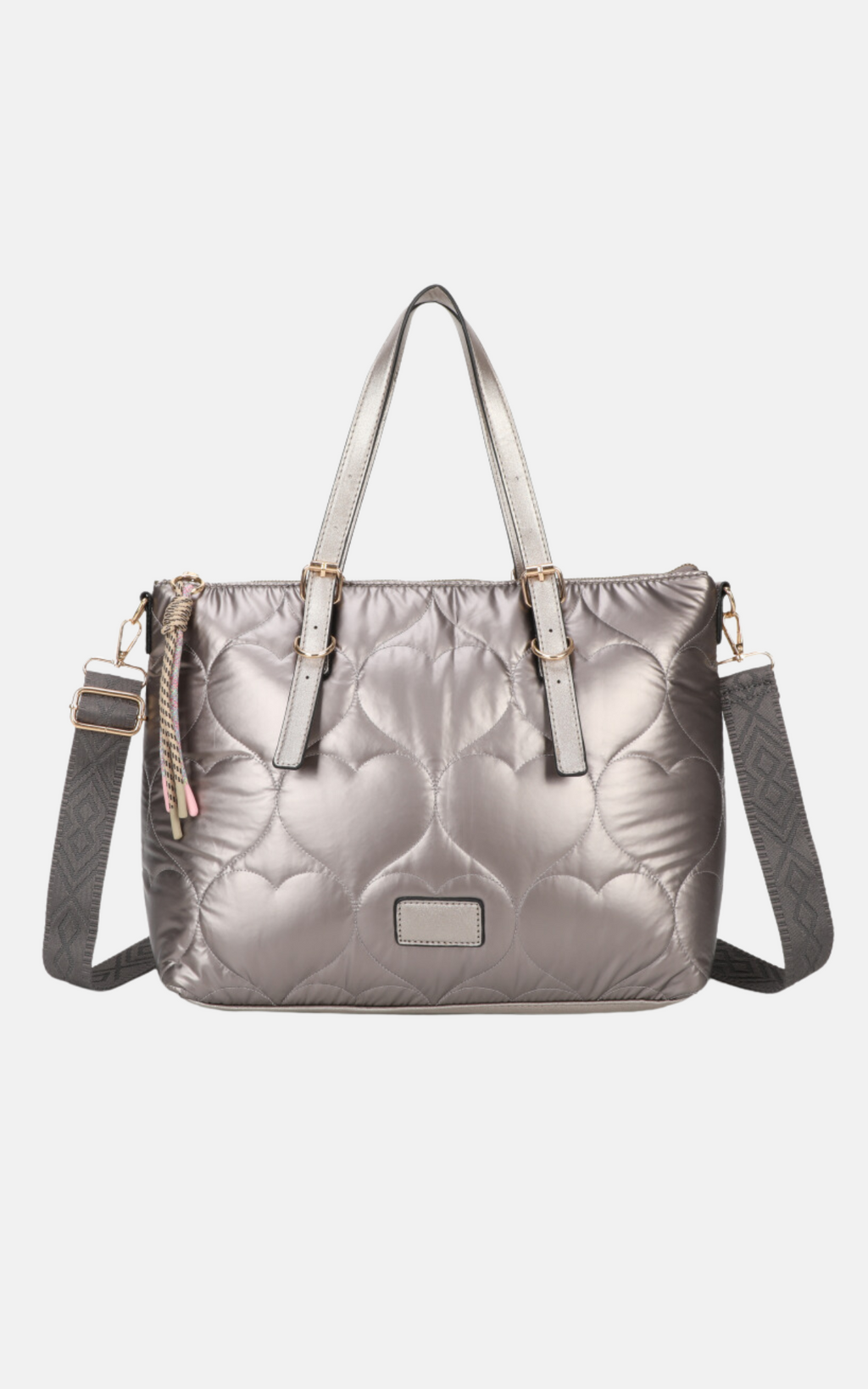 Quilted Bag | Large | Pewter