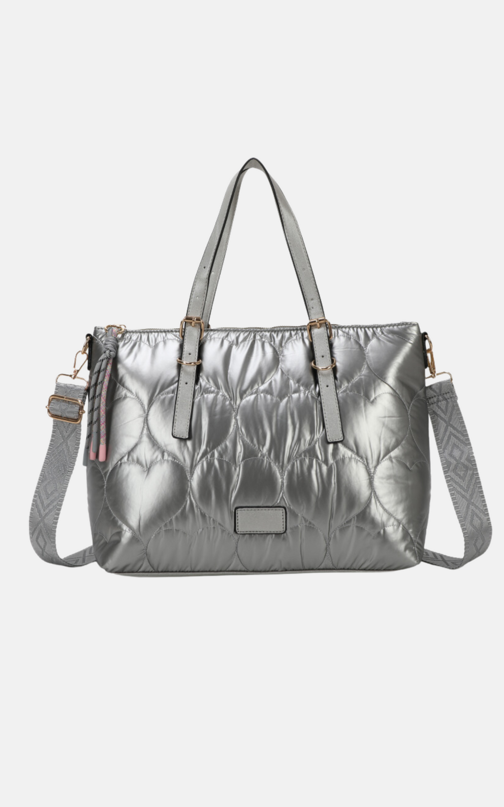 Quilted Bag | Large | Silver