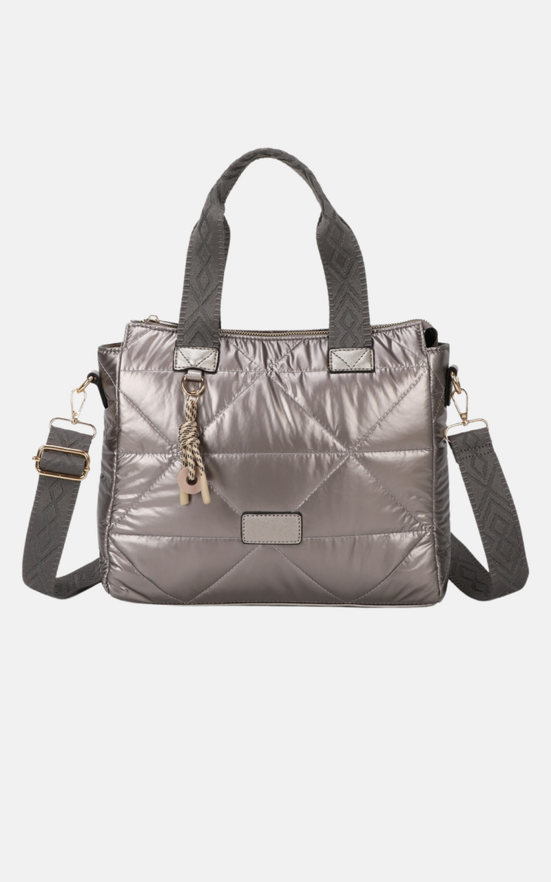 Quilted Bag | Medium | Pewter