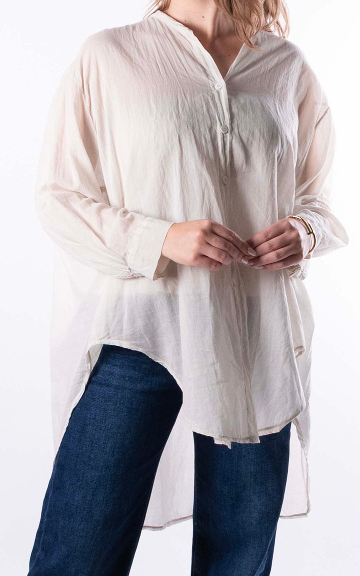 Raven Cotton Shirt | Beige