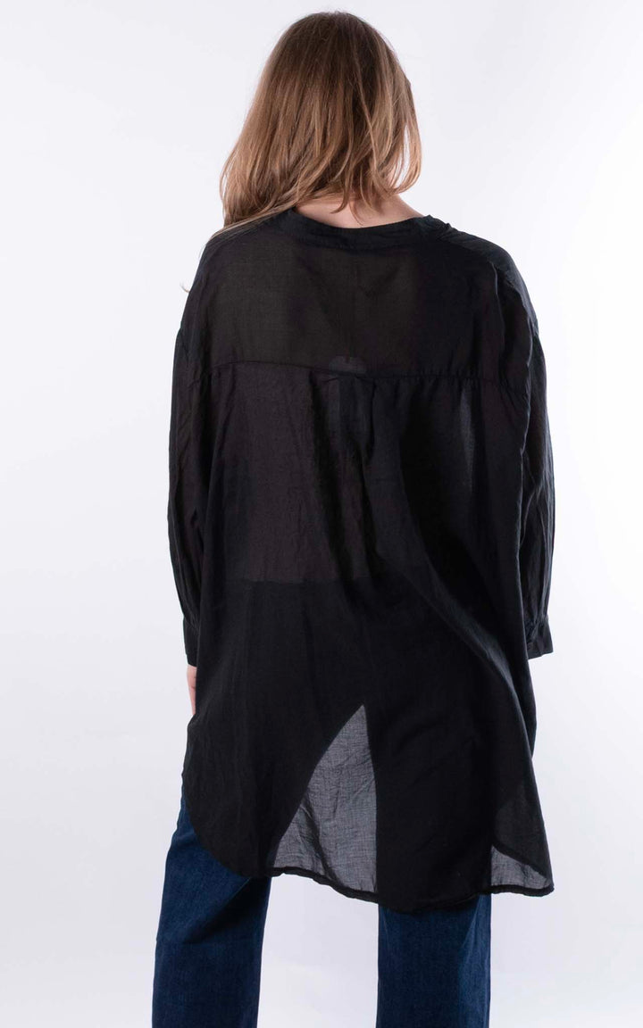Raven Cotton Shirt | Black