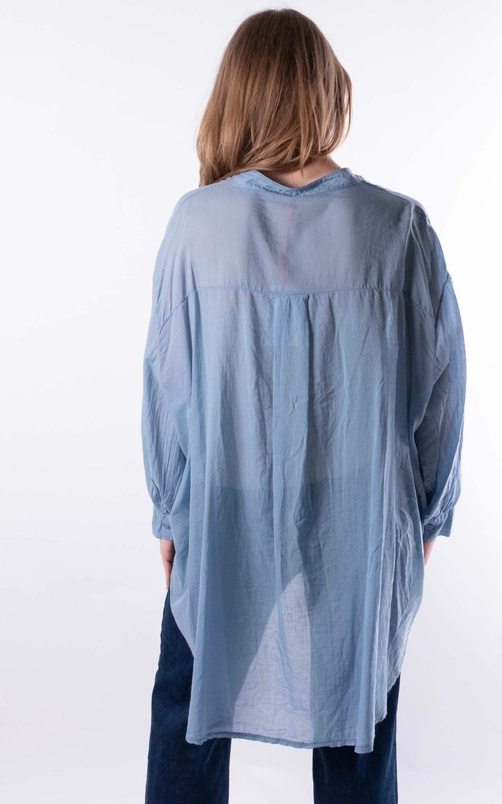 Raven Cotton Shirt | Denim