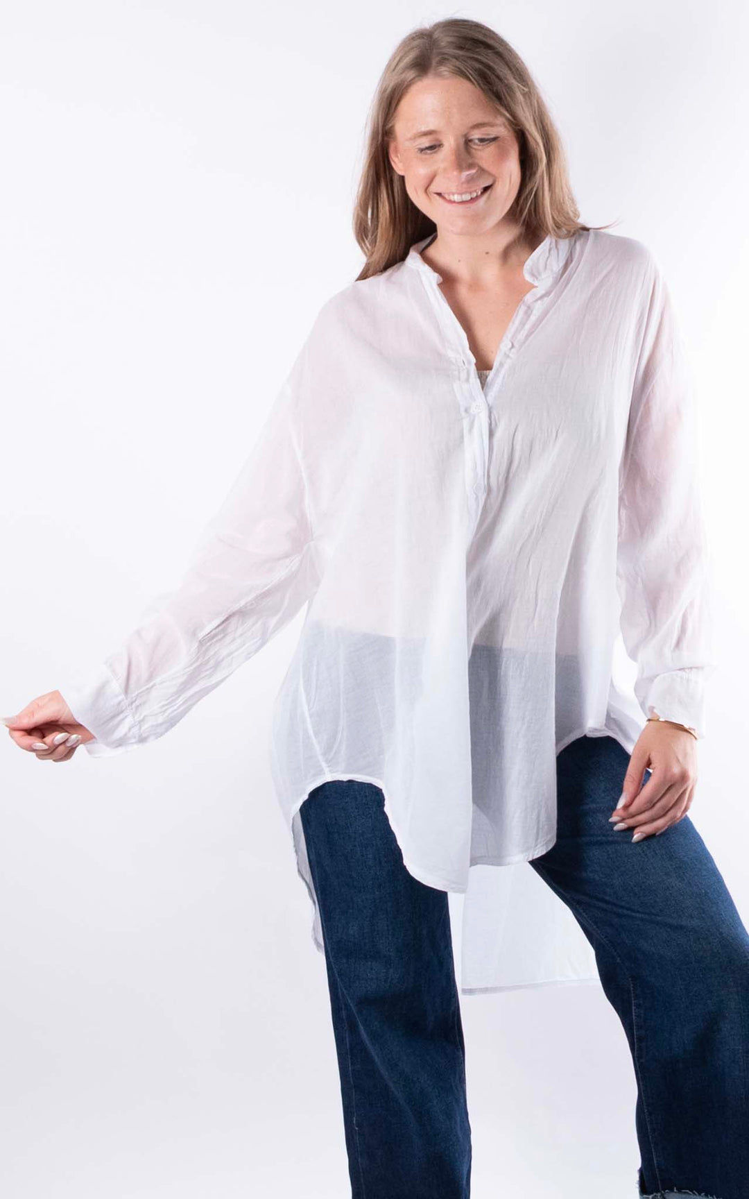 Raven Cotton Shirt | White