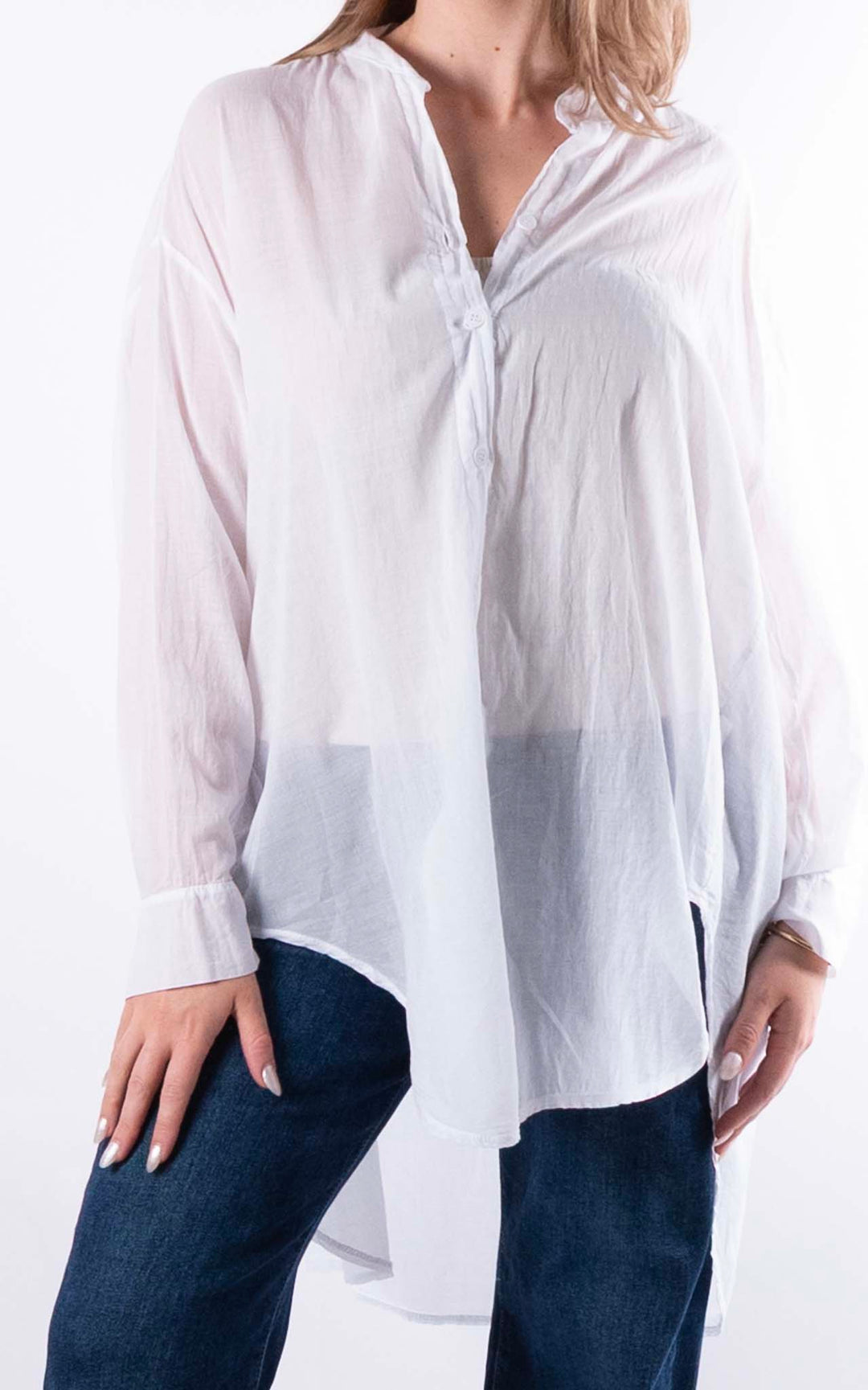 Raven Cotton Shirt | White
