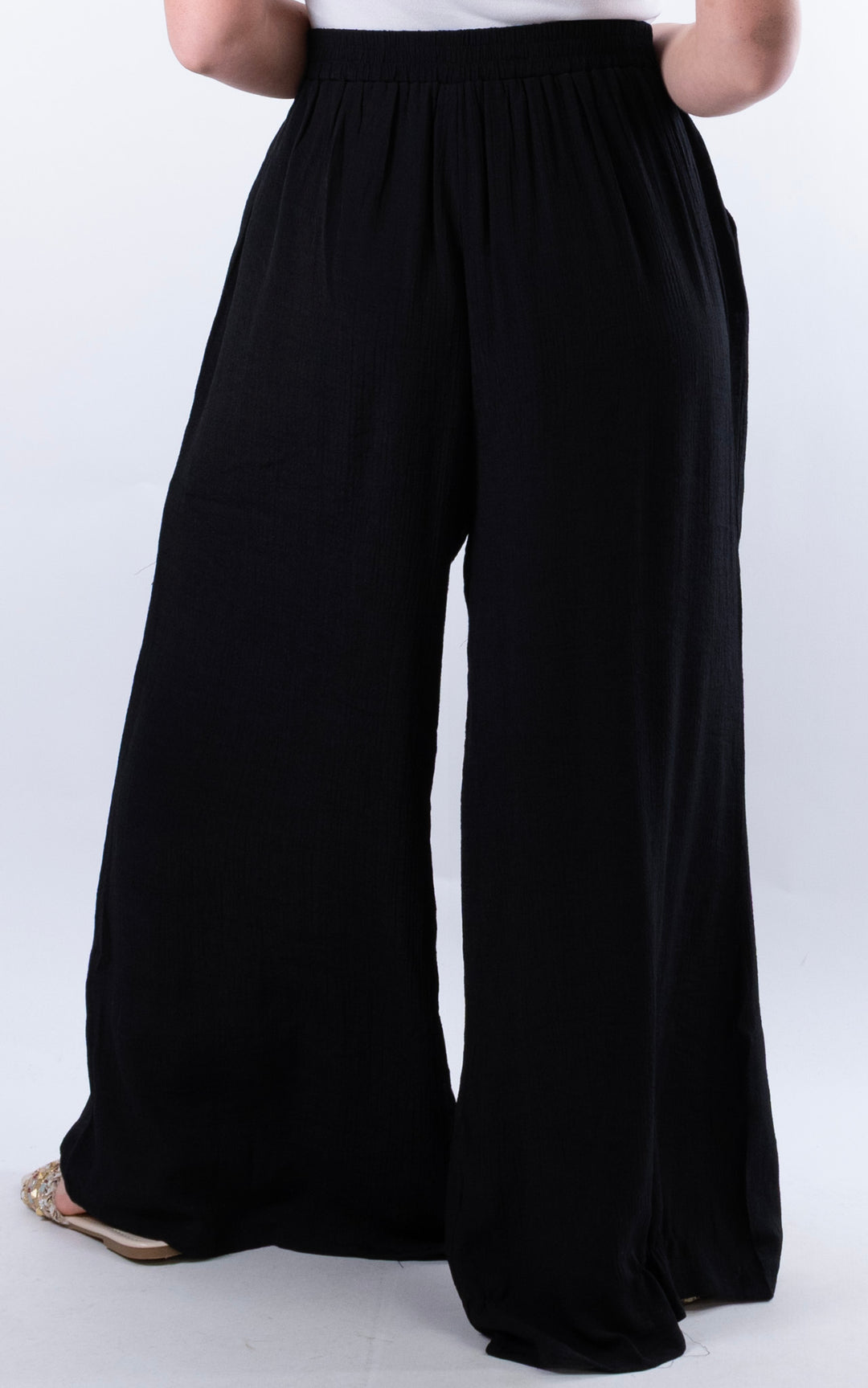 Raya Wide Leg Trouser | Black