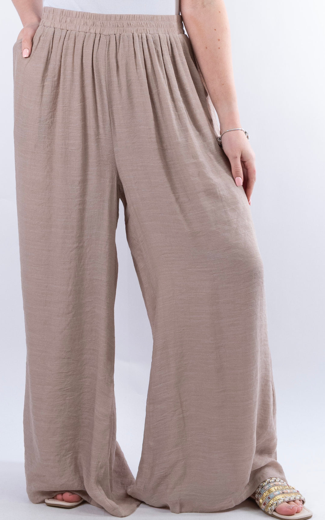 Raya Wide Leg Trouser | Mocha
