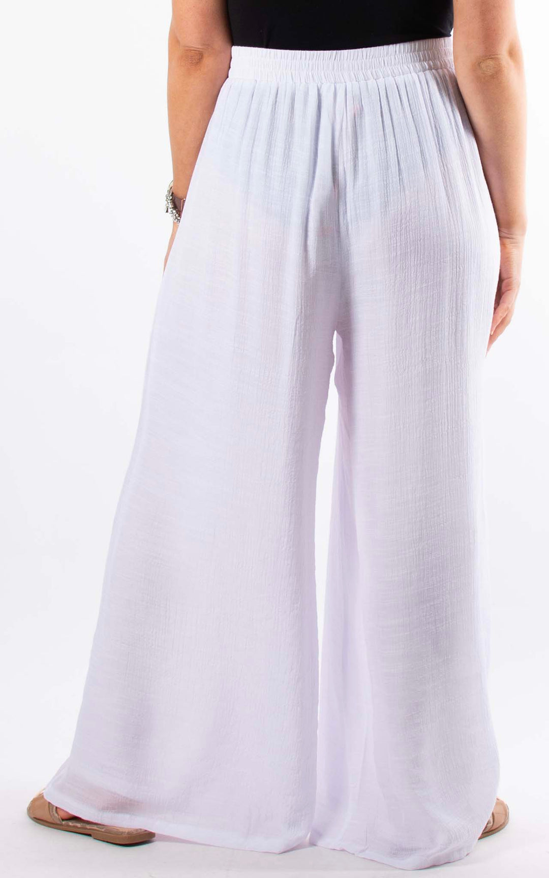 Raya Wide Leg Trouser | White