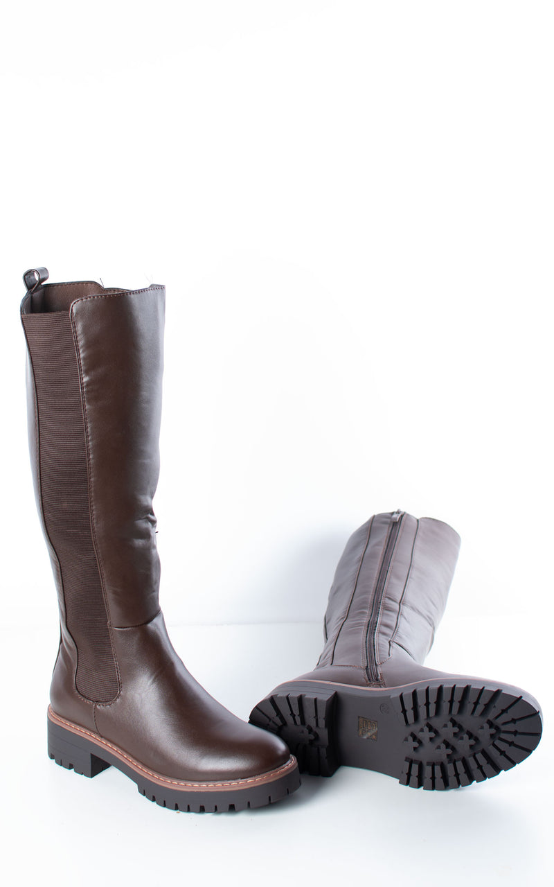 Rebecca Knee High Boots | Brown