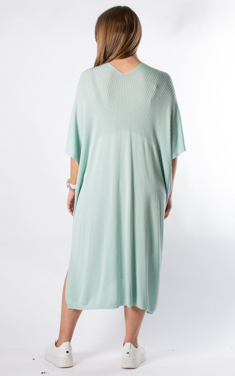 Ribbed Fine Knit Dress | Mint