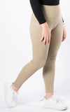 Ribbed Leggings | Beige