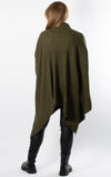 Ribbed Poncho | Khaki