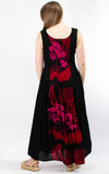 Rita Patterned Dress | Black & Pink