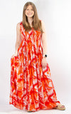 Rita Patterned Dress | Orange