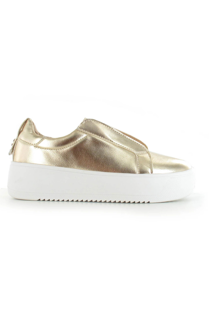 Riva Slip On Trainers | Gold