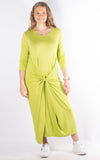 Rose Cocoon Dress | Lime