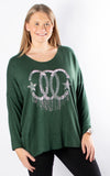 Rose Sparkle Top | Green