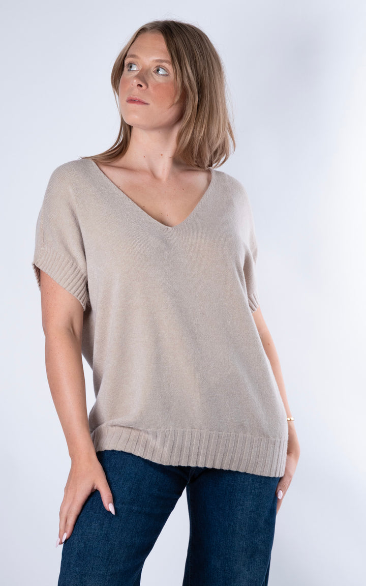 Rose Tank Knit | Beige