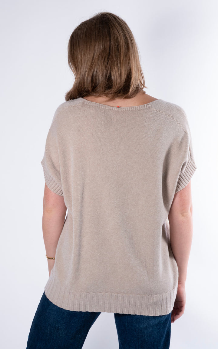Rose Tank Knit | Beige