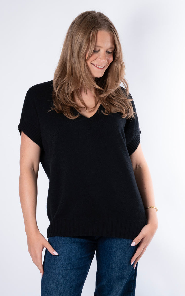 Rose Tank Knit | Black