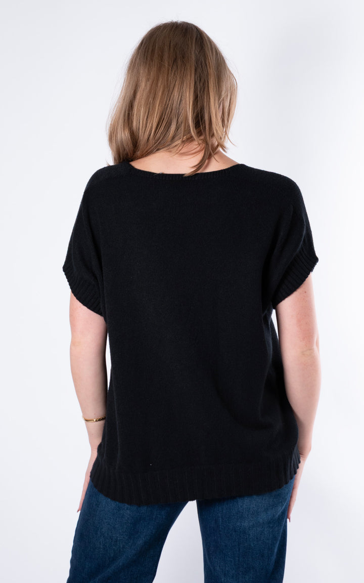 Rose Tank Knit | Black