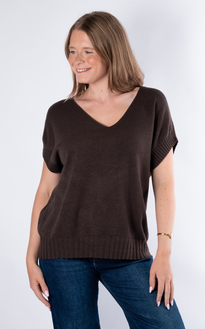 Rose Tank Knit | Chocolate