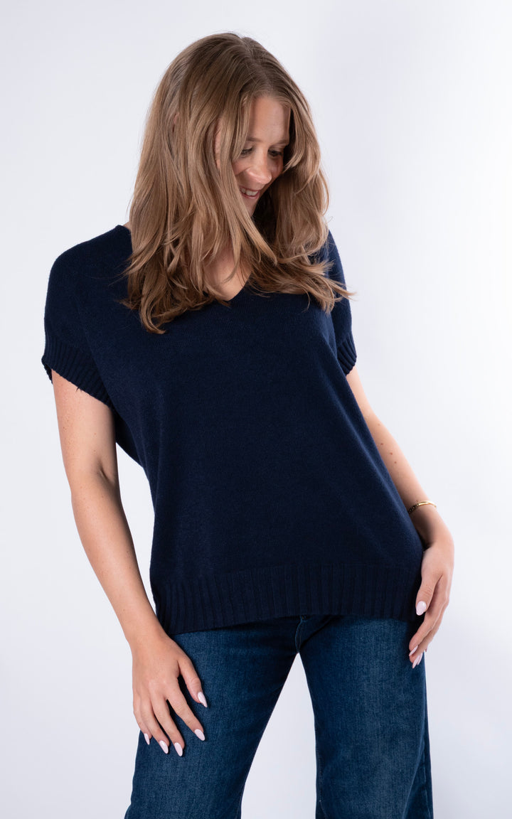 Rose Tank Knit | Navy