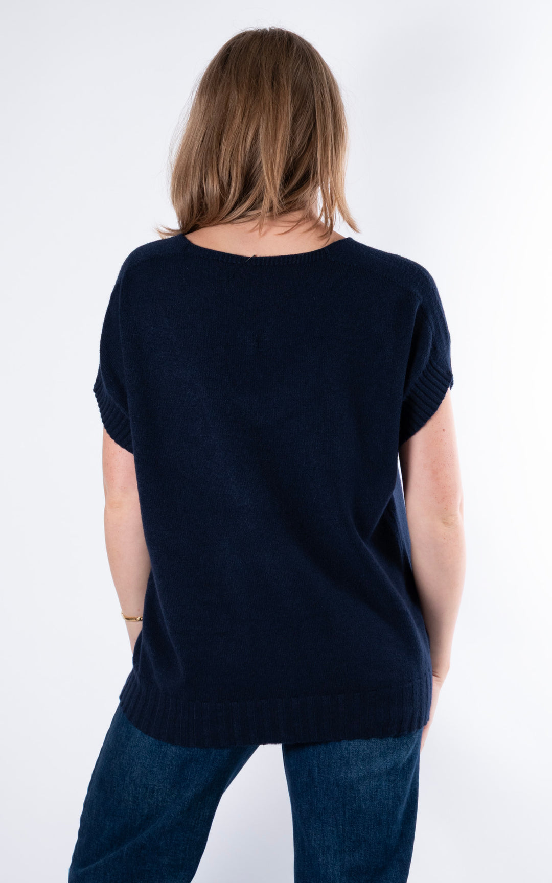 Rose Tank Knit | Navy