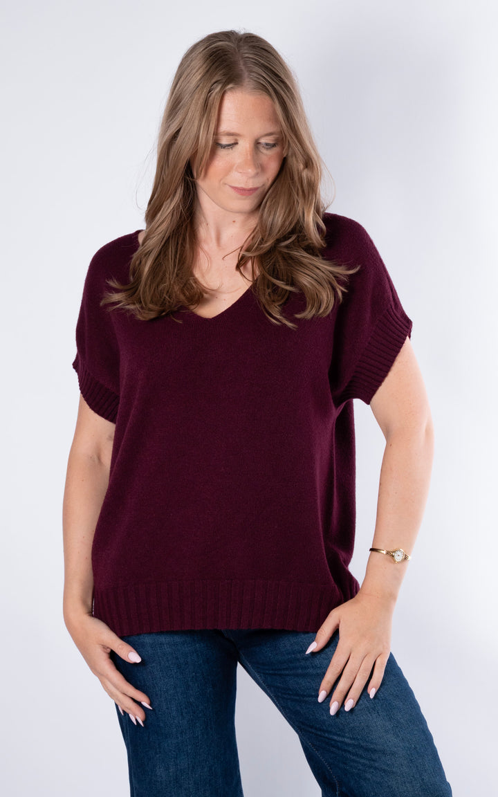 Rose Tank Knit | Plum