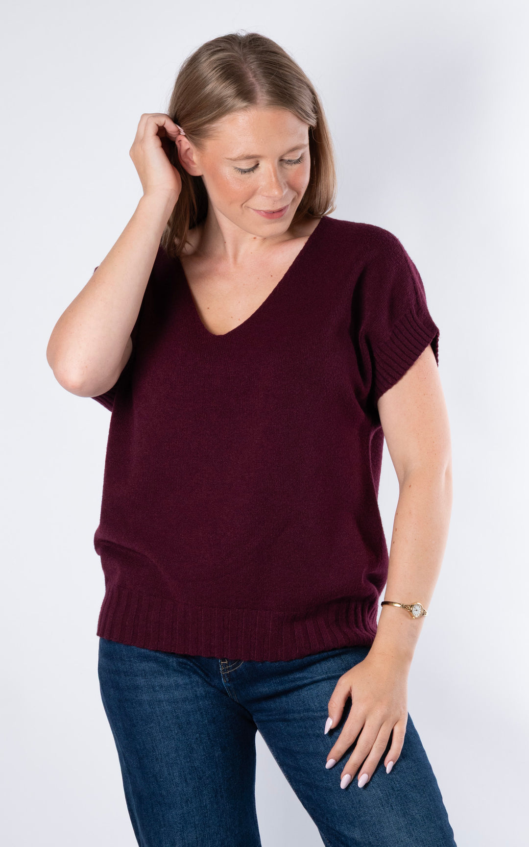 Rose Tank Knit | Plum