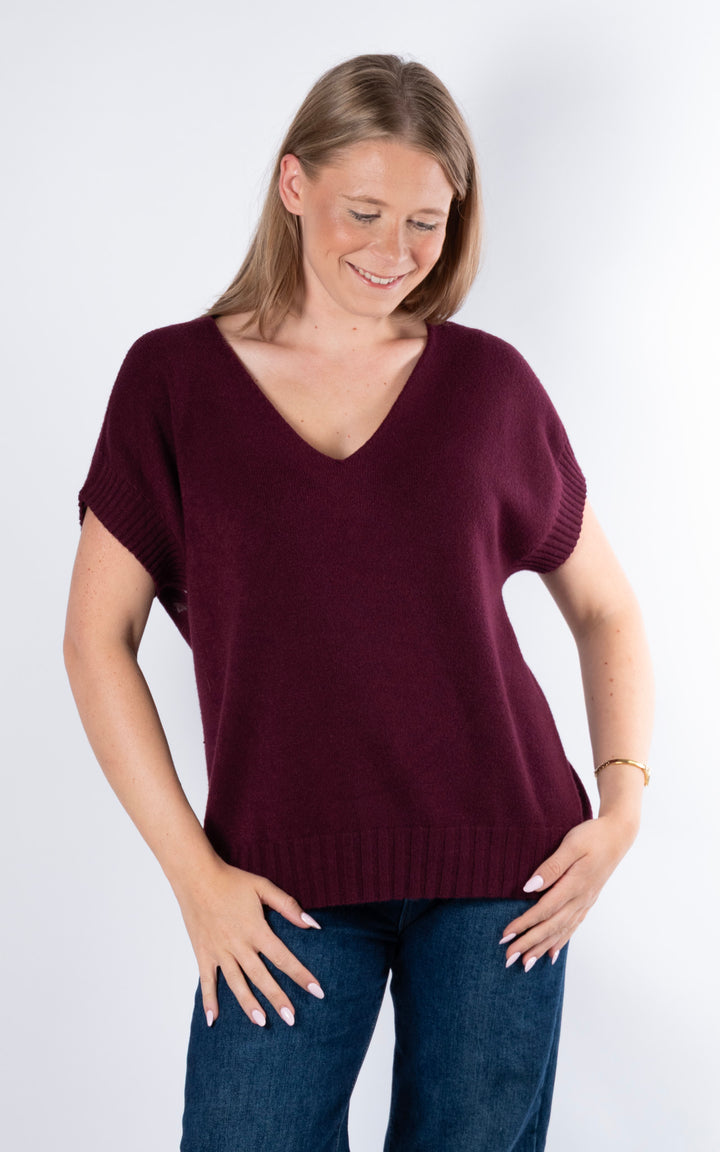 Rose Tank Knit | Plum