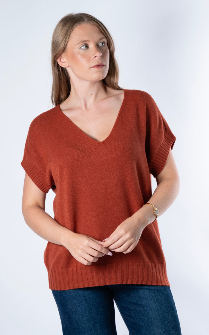Rose Tank Knit | Rust