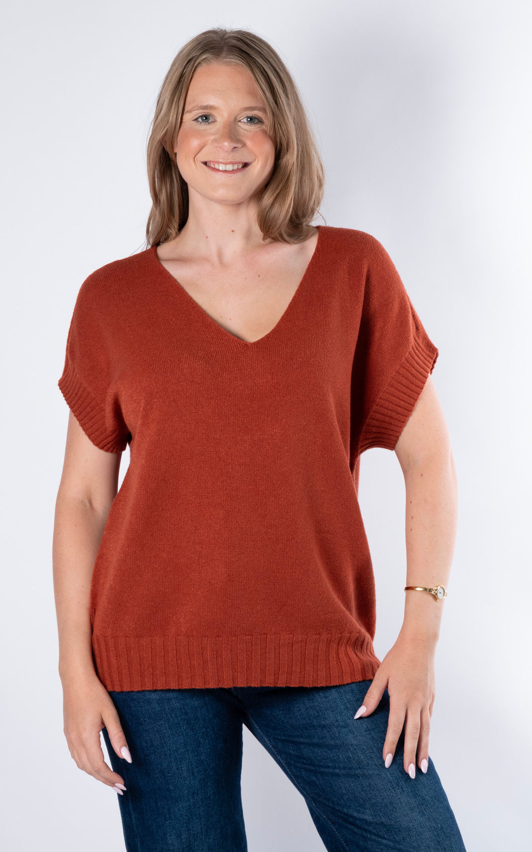 Rose Tank Knit | Rust