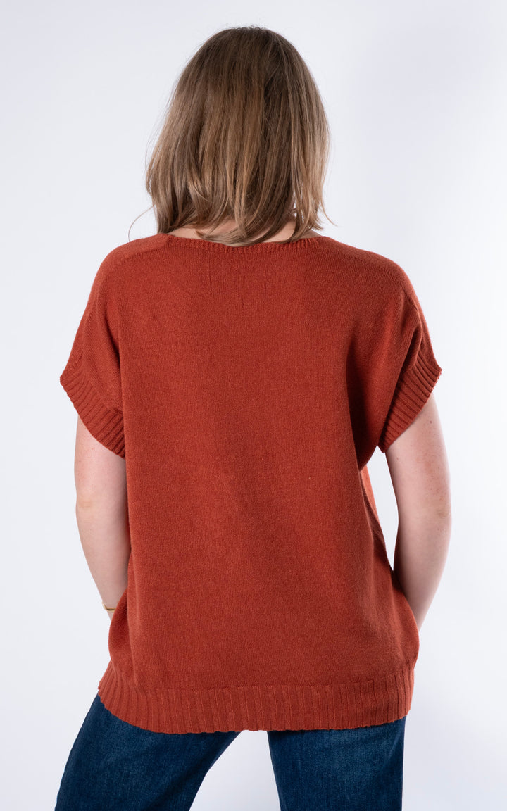 Rose Tank Knit | Rust